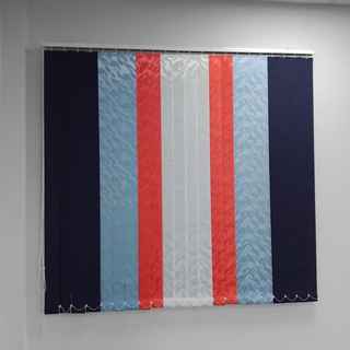 Multi-colour vertical office window blinds supplied and fitted in Kenya