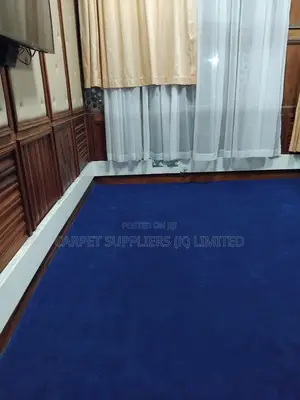 Designer Blue Soft Pile Wall-to-Wall Carpet - Carpets Suppliers Kenya