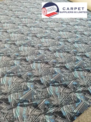 Executive Blue Plush Wall-to-Wall Carpet - Carpets Suppliers Kenya