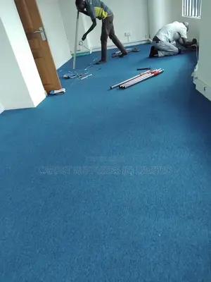 Heavy-Duty Blue Wall-to-Wall Carpet - Carpets Suppliers Kenya