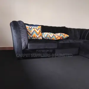 Modern Black Plush Wall-to-Wall Carpet - Carpets Suppliers Kenya