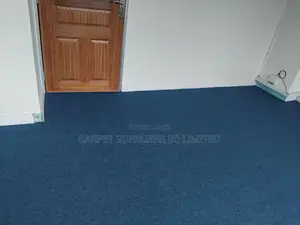Modern Blue Plush Wall-to-Wall Carpet - Carpets Suppliers Kenya