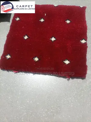 Red Plush Wall-to-Wall Carpet - Carpets Suppliers Kenya
