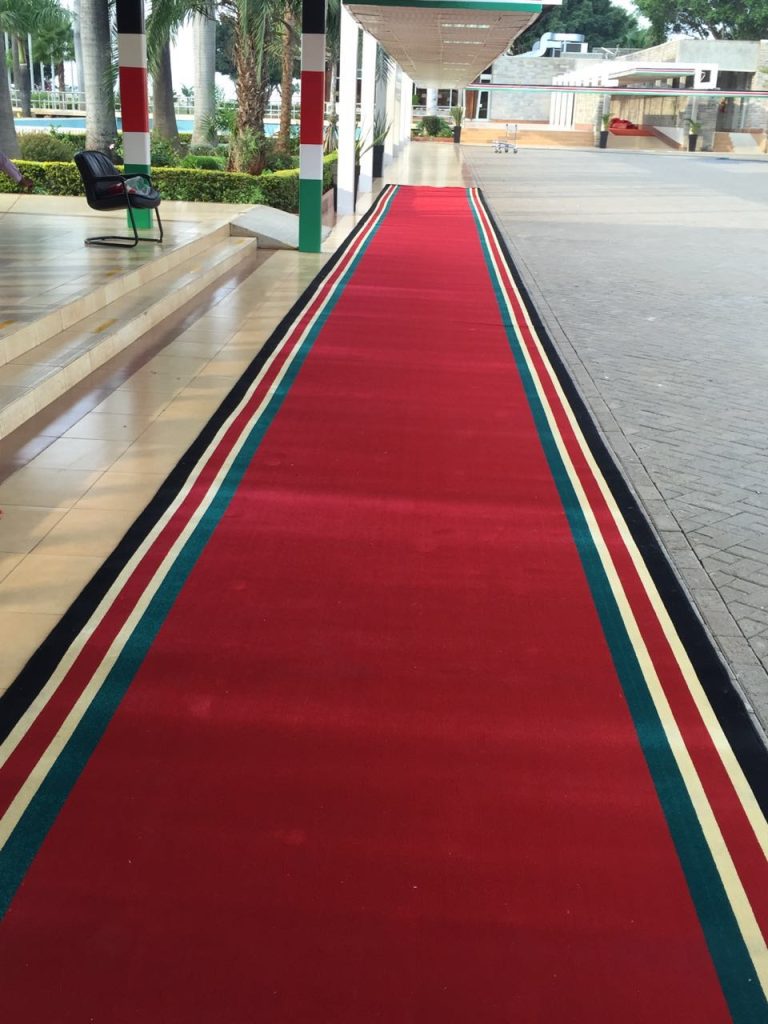 Custom branded carpet made in Kenya