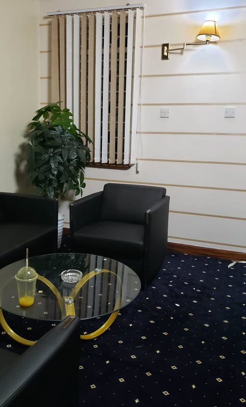 Decorative patterned wall to wall carpet installation
