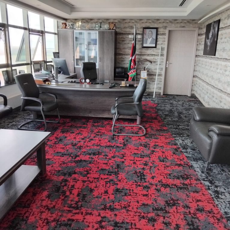 Commercial carpet tiles project